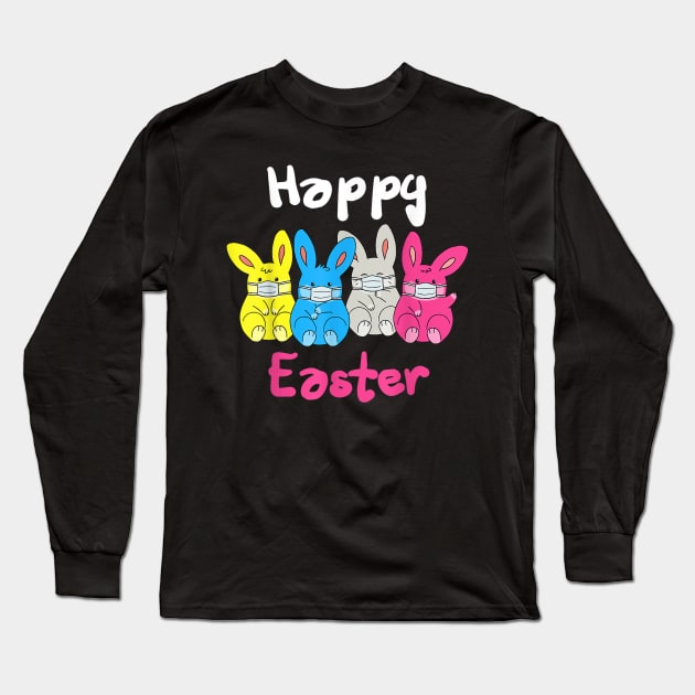 Happy Easter Quarantine Toddler Chillin With My Peeps Long Sleeve T-Shirt by sevalyilmazardal